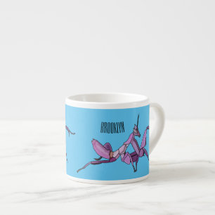 Orchid mantis Cartoon Illustration Espressotasse