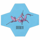 Orchid mantis Cartoon Illustration Fußball (Flach)