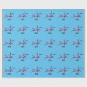 Orchid mantis Cartoon Illustration Geschenkpapier (Flach)