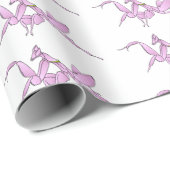 Orchid mantis Cartoon Illustration Geschenkpapier (Rolleneckpunkt)