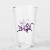 Orchid mantis Cartoon Illustration Glas (Rückseite)