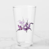 Orchid mantis Cartoon Illustration Glas (Vorderseite)