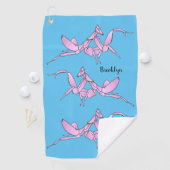 Orchid mantis Cartoon Illustration Golfhandtuch (Insitu)