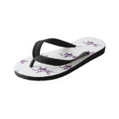 Orchid mantis Cartoon Illustration Kinderbadesandalen (Schrägansicht)