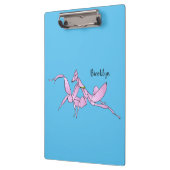 Orchid mantis Cartoon Illustration Klemmbrett (Links)