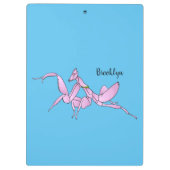 Orchid mantis Cartoon Illustration Klemmbrett (Rückseite)