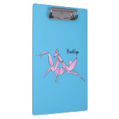 Orchid mantis Cartoon Illustration Klemmbrett (Rechts)