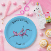 Orchid mantis Cartoon Illustration Pappteller (Party)