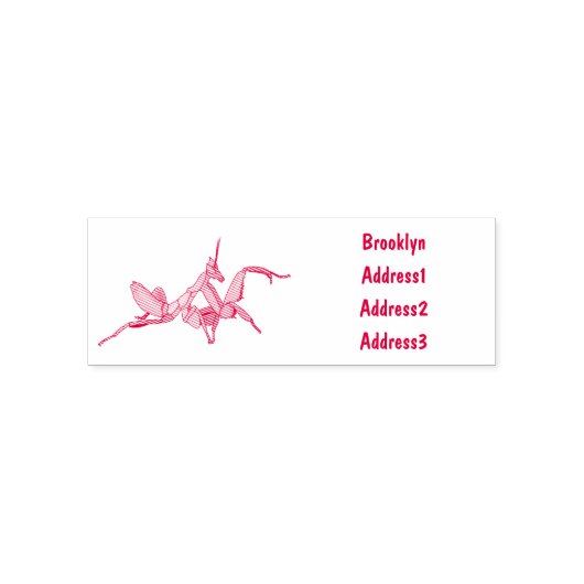 Orchid mantis Cartoon Illustration Permastempel (Design)
