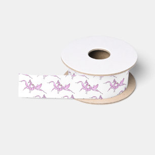 Orchid mantis Cartoon Illustration Satinband