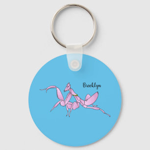 Orchid mantis Cartoon Illustration Schlüsselanhänger