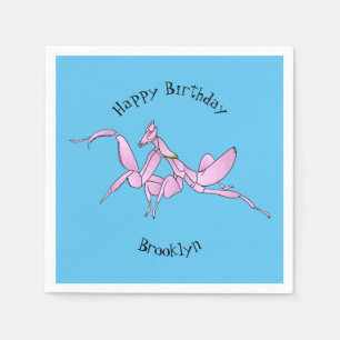 Orchid mantis Cartoon Illustration Serviette