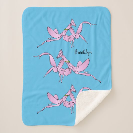 Orchid mantis Cartoon Illustration Sherpadecke (Vorderseite)