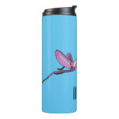Orchid mantis Cartoon Illustration Thermosbecher (Nach links gedreht)