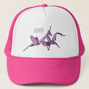 Orchid mantis Cartoon Illustration Truckerkappe
