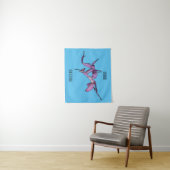 Orchid mantis Cartoon Illustration Wandteppich (Beispiel)