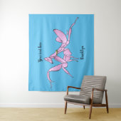 Orchid mantis Cartoon Illustration Wandteppich (Beispiel)