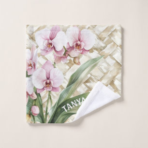 Orchid mit Woven-Muster   Zusammensetzung Waschlappen