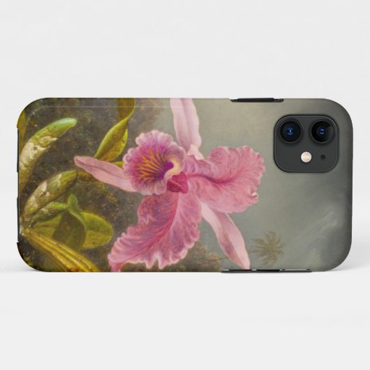 Orchid mit zwei Hummingbirds Heade Case-Mate iPhone Hülle (Rückseite (Horizontal))