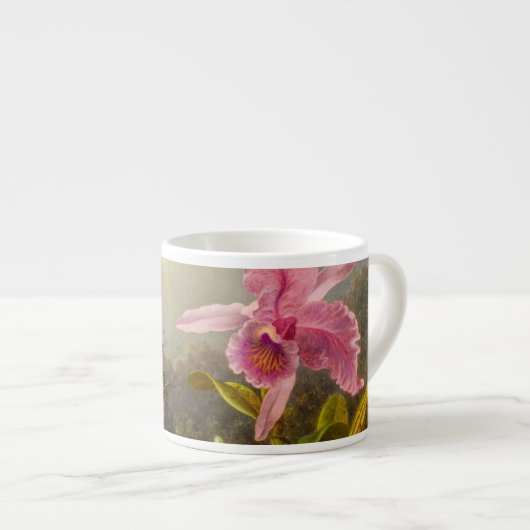 Orchid mit zwei Hummingbirds Heade Espressotasse (Vorderseite Rechts)