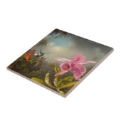 Orchid mit zwei Hummingbirds Heade Fliese (Seite)