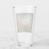 Orchid mit zwei Hummingbirds Heade Glas (Rückseite)