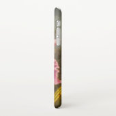 Orchid mit zwei Hummingbirds Heade iPhone Hülle (Linke Seite)