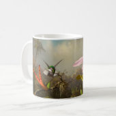 Orchid mit zwei Hummingbirds Heade Kaffeetasse (Vorderseite Links)