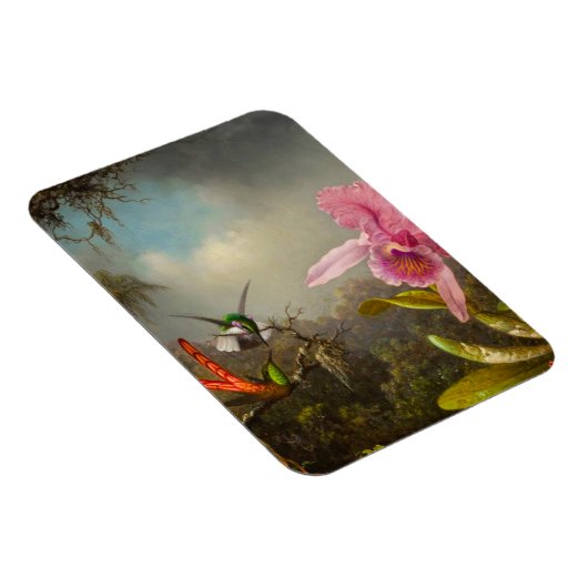 Orchid mit zwei Hummingbirds Heade Magnet (Rechte Seite)