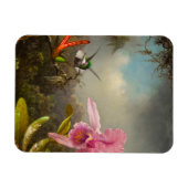Orchid mit zwei Hummingbirds Heade Magnet (Horizontal)