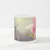Orchid mit zwei Hummingbirds Heade Mattglastasse (Mittel)