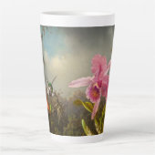 Orchid mit zwei Hummingbirds Heade Milchtasse (Vorderseite)
