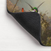 Orchid mit zwei Hummingbirds Heade Mousepad (Ecke)