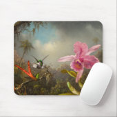 Orchid mit zwei Hummingbirds Heade Mousepad (Mit Mouse)