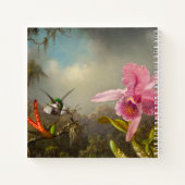 Orchid mit zwei Hummingbirds Heade Notizblock (Rückseite)