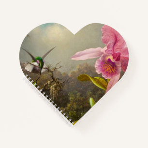 Orchid mit zwei Hummingbirds Heade Notizblock