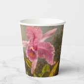 Orchid mit zwei Hummingbirds Heade Pappbecher (Rückseite)