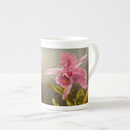 Orchid mit zwei Hummingbirds Heade Porzellantasse (Vorderseite Rechts)