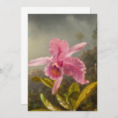 Orchid mit zwei Hummingbirds Heade Save The Date (Vorne/Hinten)