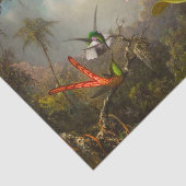 Orchid mit zwei Hummingbirds Heade Seidenpapier (Ausschnitt)