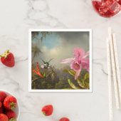 Orchid mit zwei Hummingbirds Heade Serviette (Beispiel)