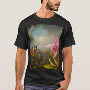 Orchid mit zwei Hummingbirds Heade T-Shirt