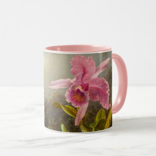 Orchid mit zwei Hummingbirds Heade Tasse
