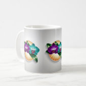 Orchid-Mitternacht-Tasse - Inspiriert durch den bo Kaffeetasse (Vorderseite Links)