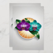 Orchid Nights at New York Botanic Garden Einladung (Vorne/Hinten)