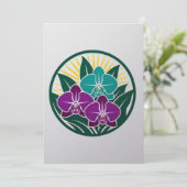 Orchid Nights at New York Botanic Garden Einladung (Stehend Vorderseite)