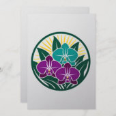 Orchid Nights at New York Botanic Garden Einladung (Vorne/Hinten)