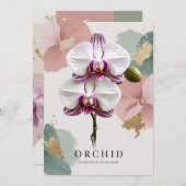 Orchid Nights at New York Botanic Garden Einladung (Vorne/Hinten)