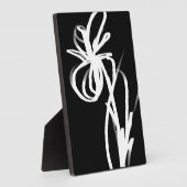 Orchid Noir: Abstrakt Schwarz & Weiß Fotoplatte (Seite)