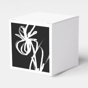Orchid Noir: Abstrakt Schwarz & Weiß Geschenkschachtel